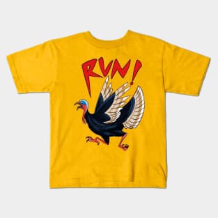 Thanksgiving days Run Turkey Kids T-Shirt